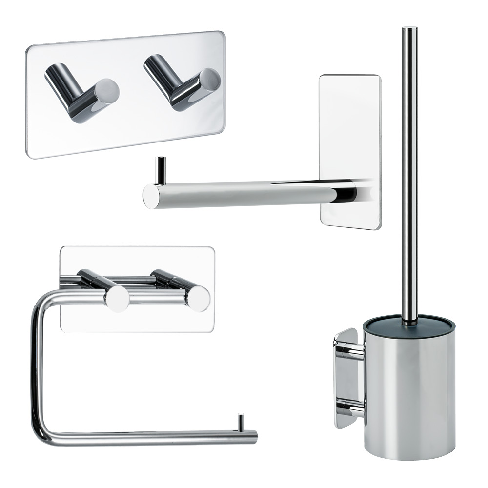 Chrome deals bathroom accessories