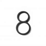 House Number Contemporary - 8 - Black