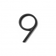 House Number Contemporary - 9 - Black