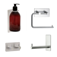 Bathroom Kit Base - Brushed Stainless Steel Finish