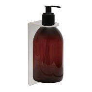 Package Deal: Soap Pump Holder & Pump Bottle - Brushed Stainless Steel