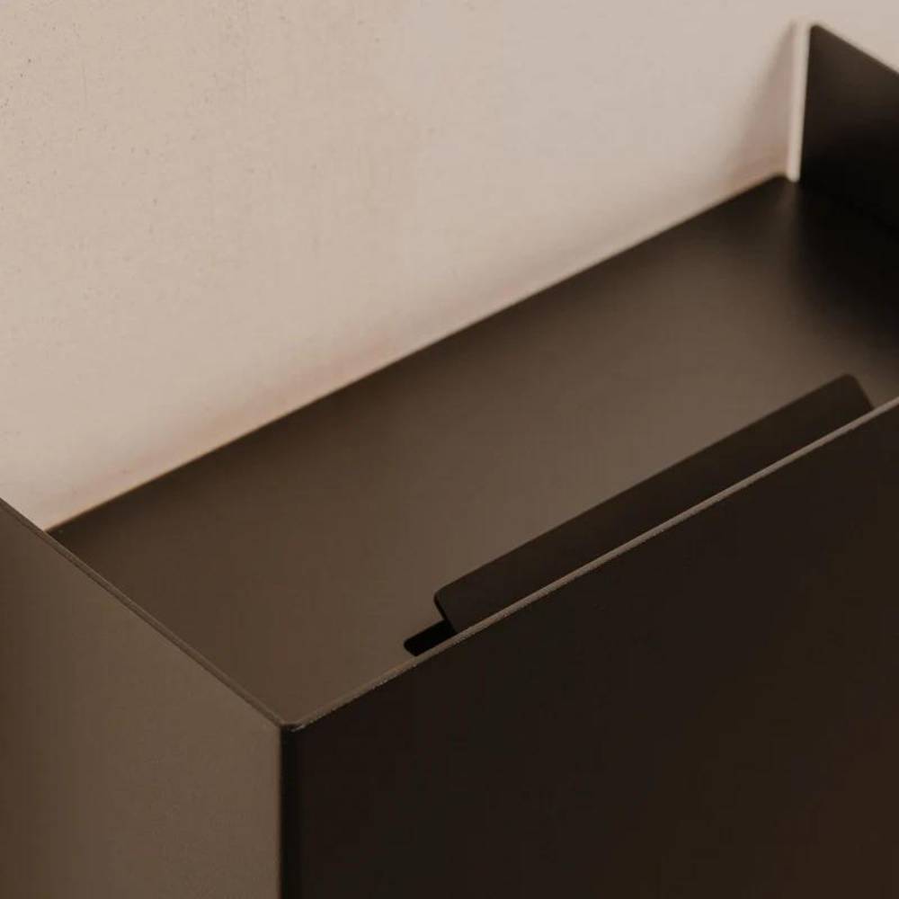 Wall-Mounted Trash Can Hold - 9L - Black