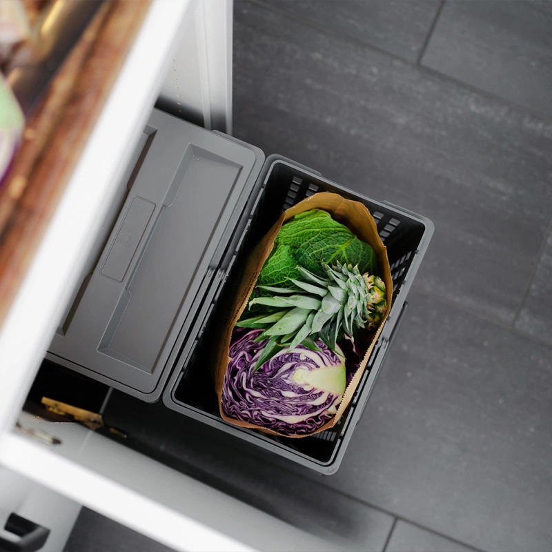 Kitchen Recycling Bin - Select Basic Eco - Dark Grey