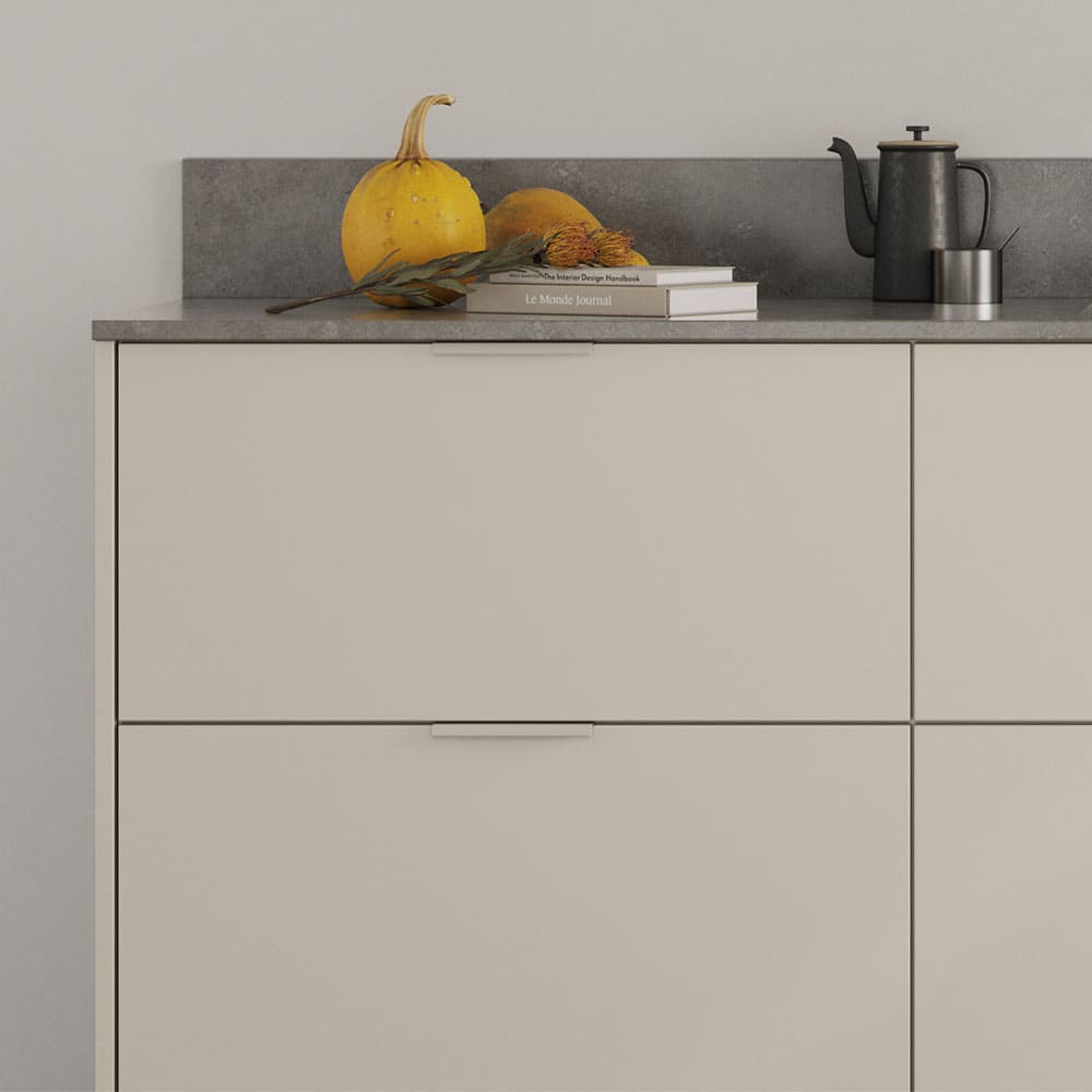 Edge Pull Handle Side - Chalk Grey