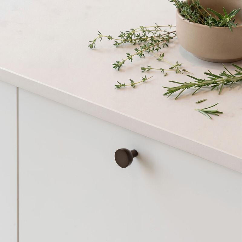 Cabinet Knob Copenhagen - 25mm - Burnished Brass