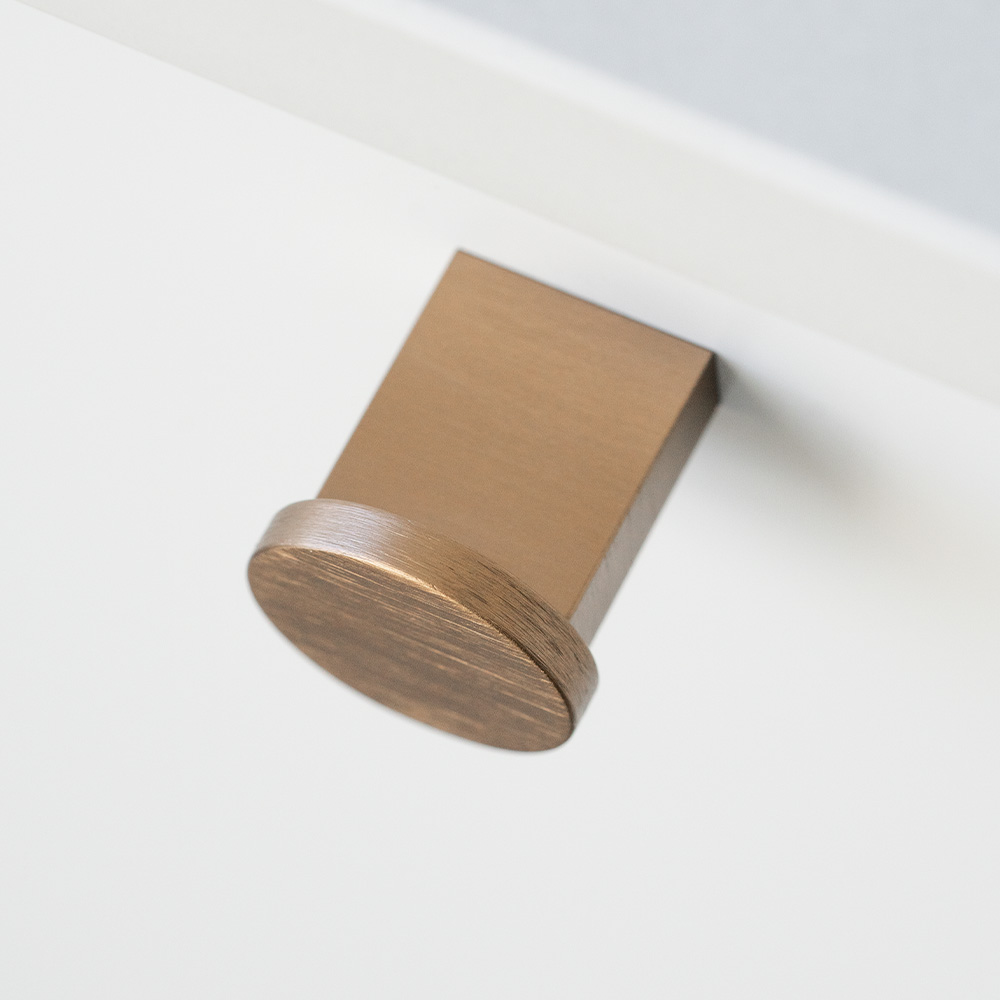 Knob Nexx Ø25mm - Dark Brushed Brass