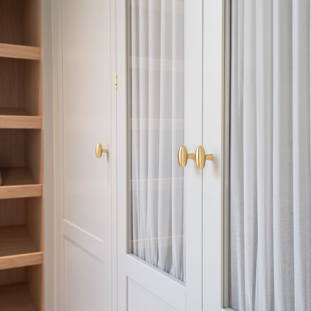 Cabinet Knob T Oliver - Brushed Brass