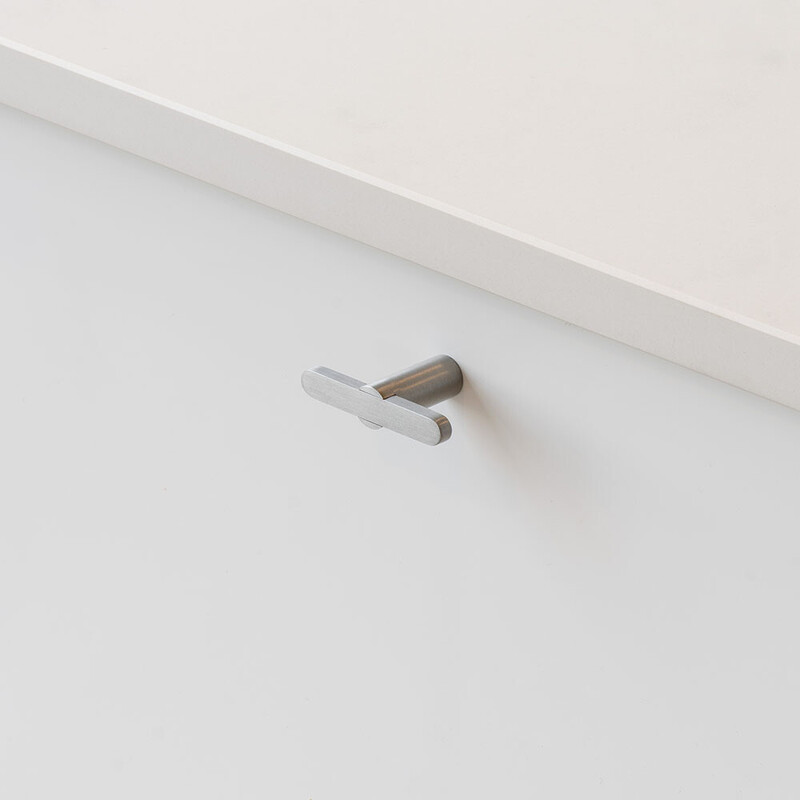 Cabinet Knob T Flow - Brushed Nickel