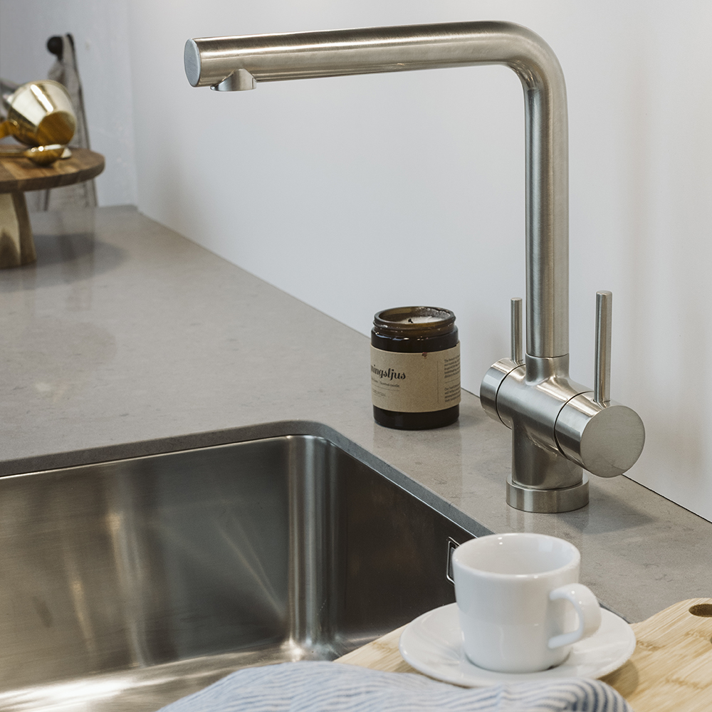 Kitchen Mixer Tap Rom - Stainless Steel