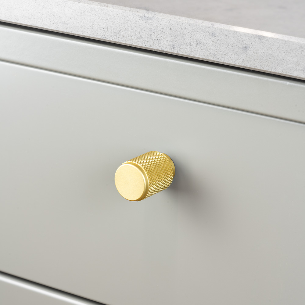 Cabinet Knob Riff - Matte Brass