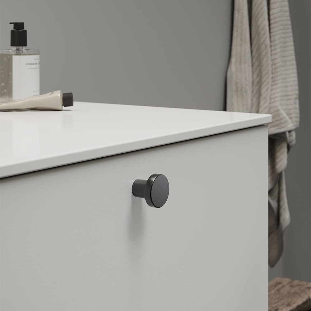 Cabinet Knob Dot - Gun Metal