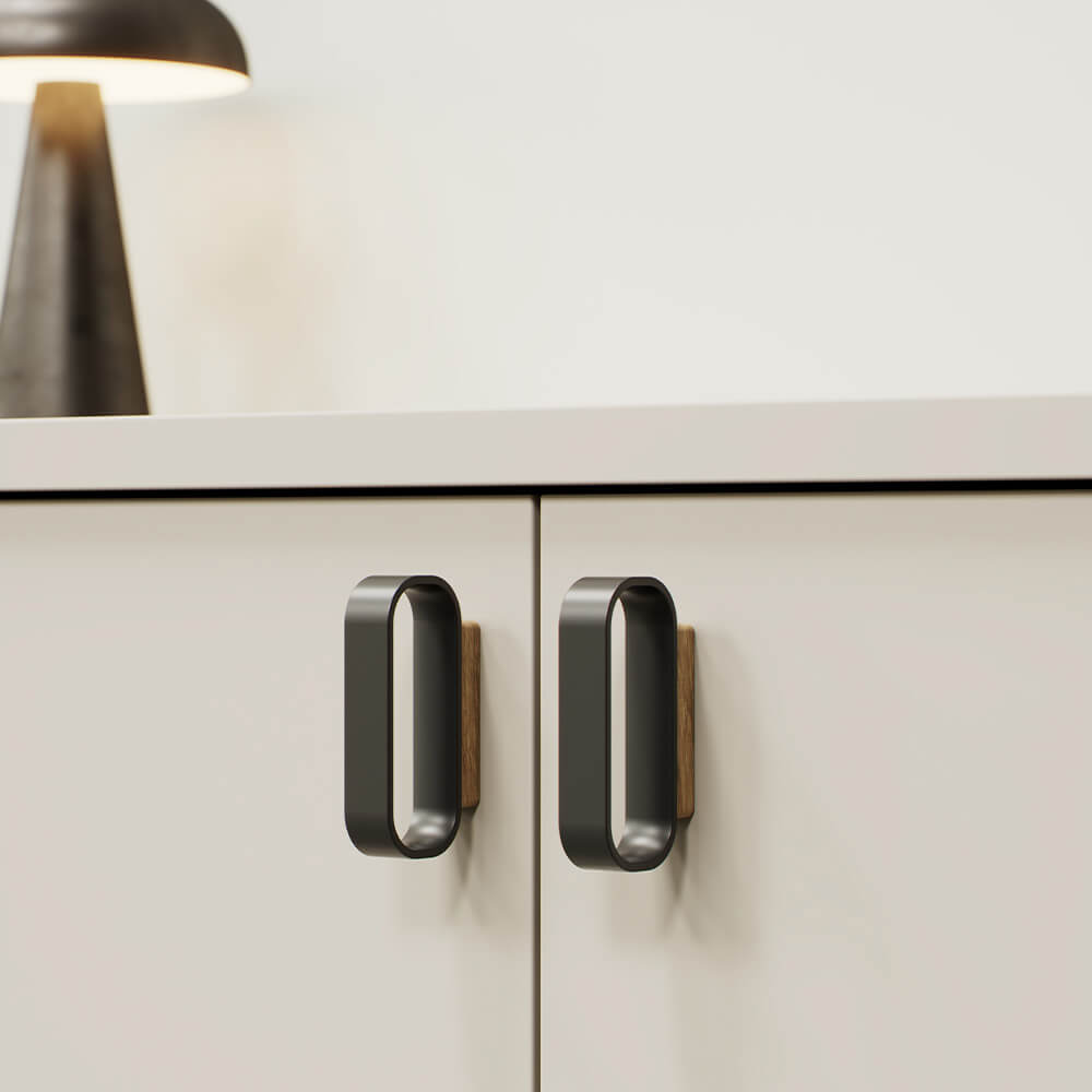 Handle Race - Oak/Matte Black