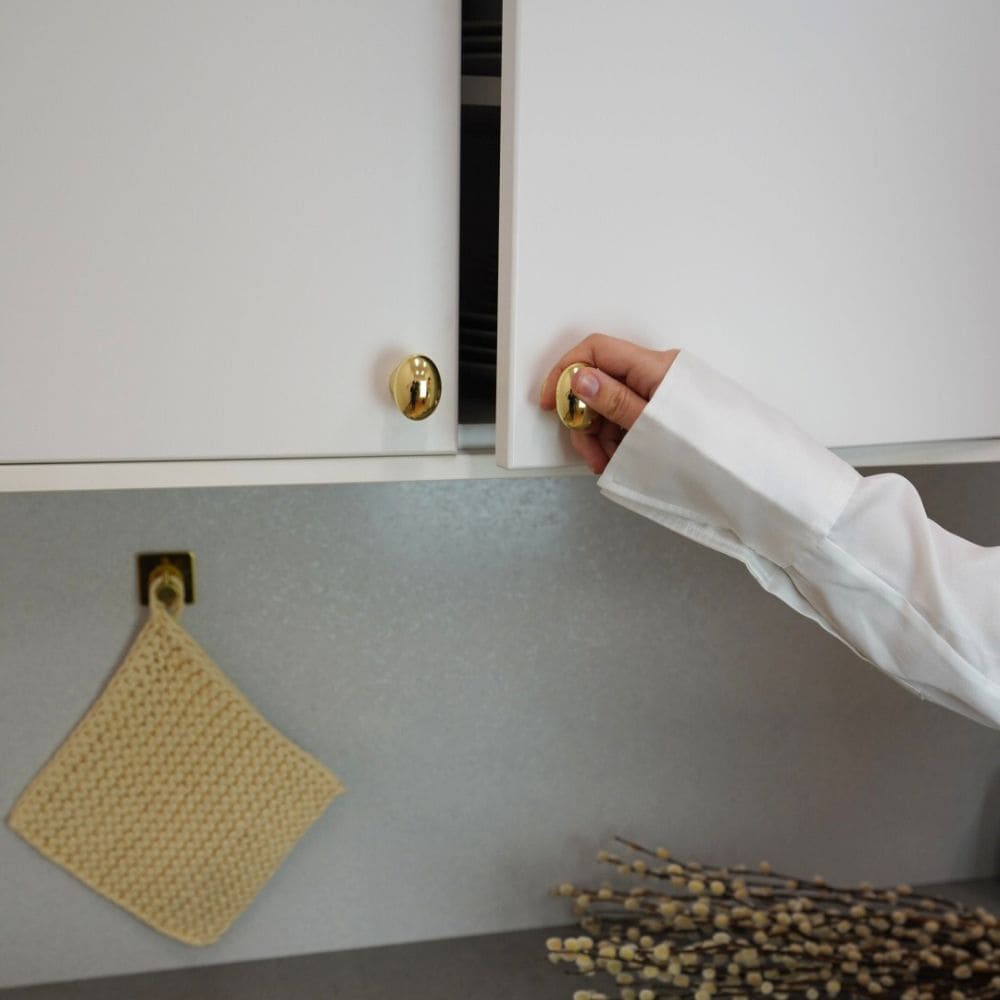 Cabinet Knob 401 - Polished Brass