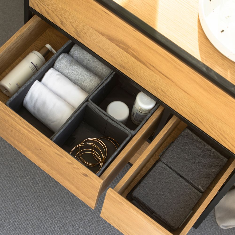 Storage box - 3-set - Grey