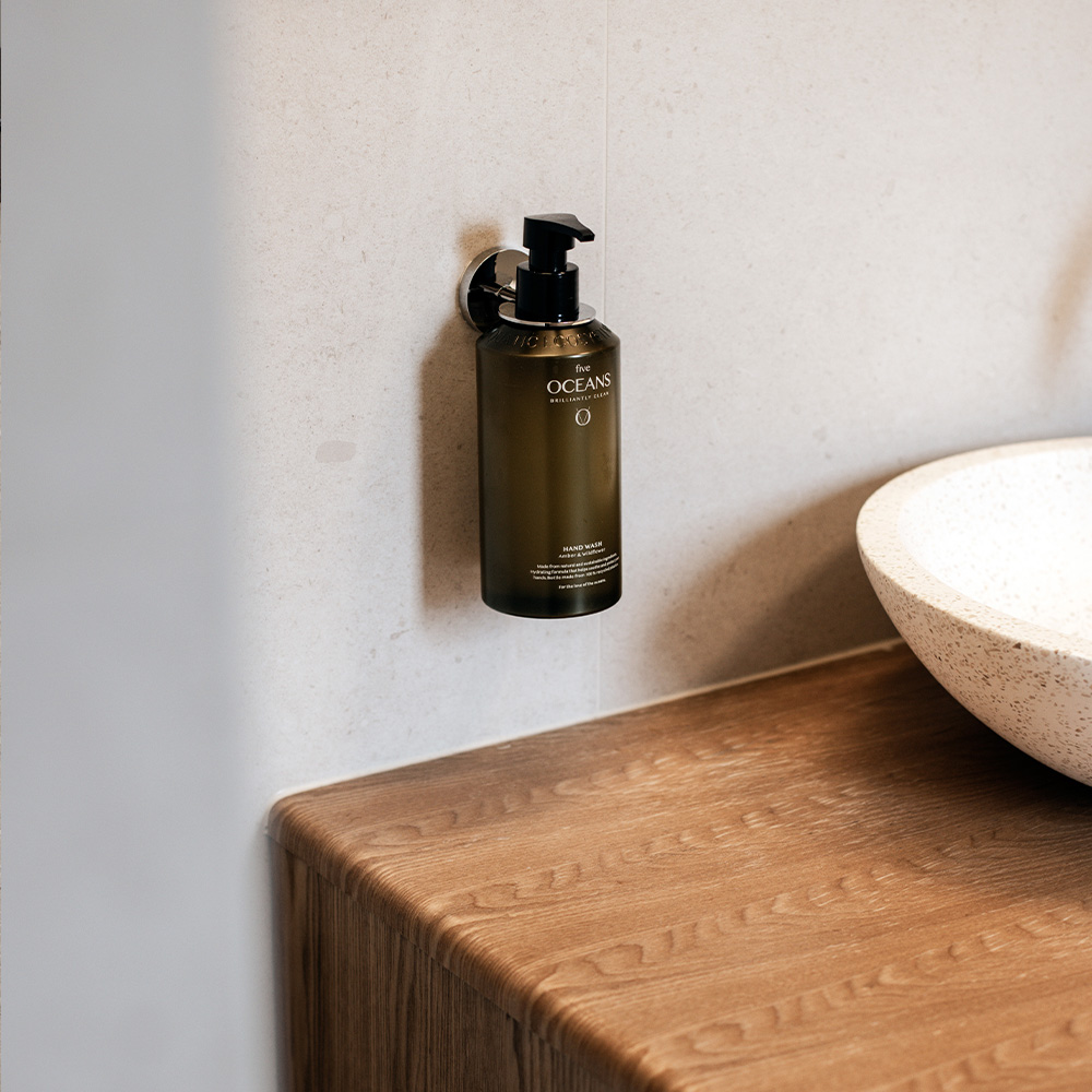 Soap Pump Holder Calm - Polished Chrome