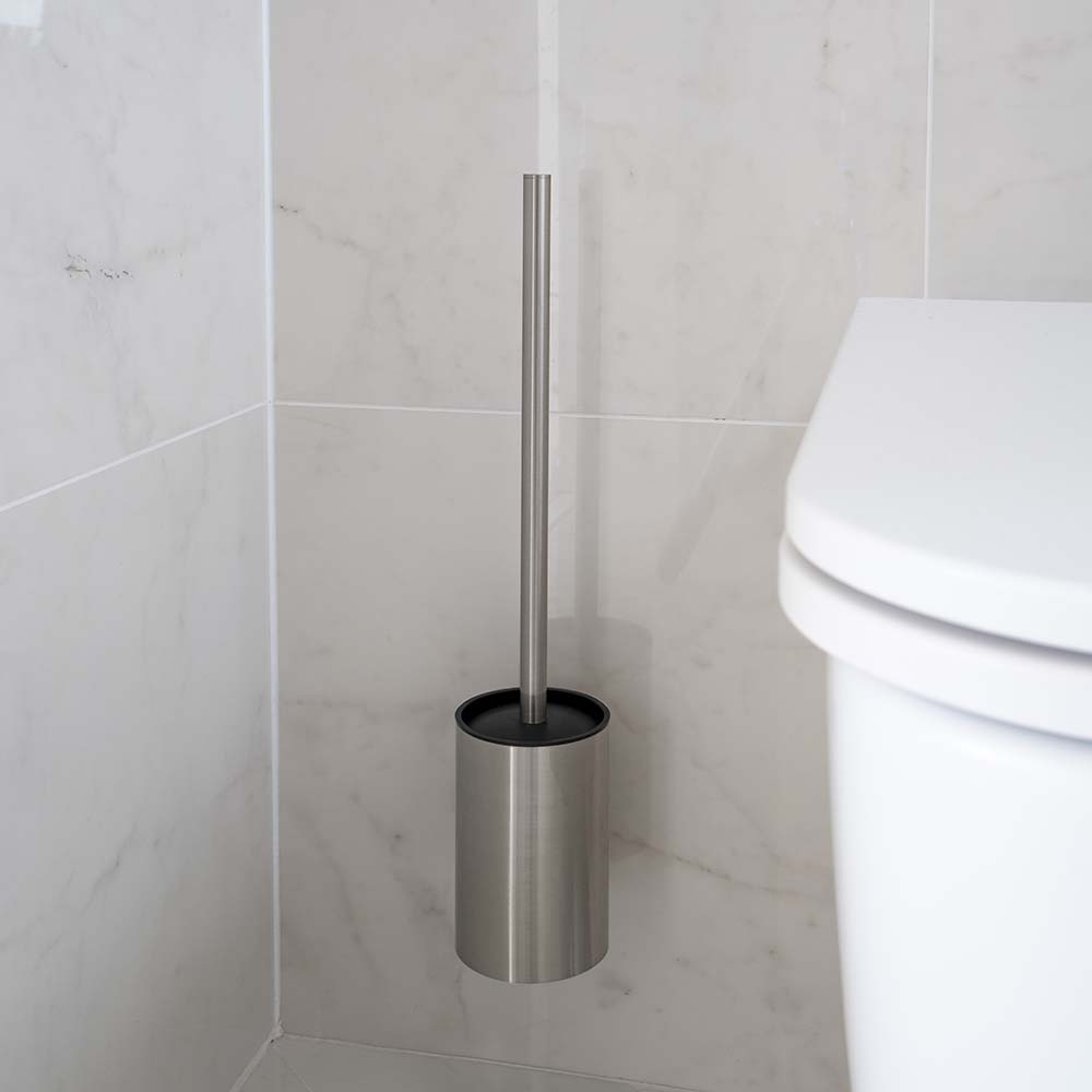 Toilet Brush Solid - Brushed Stainless Steel