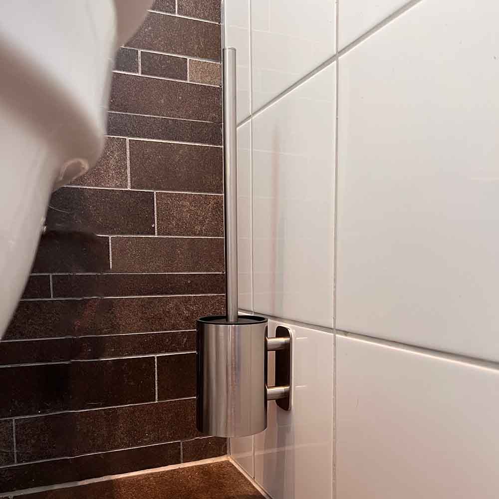 Toilet Brush Solid - Brushed Stainless Steel