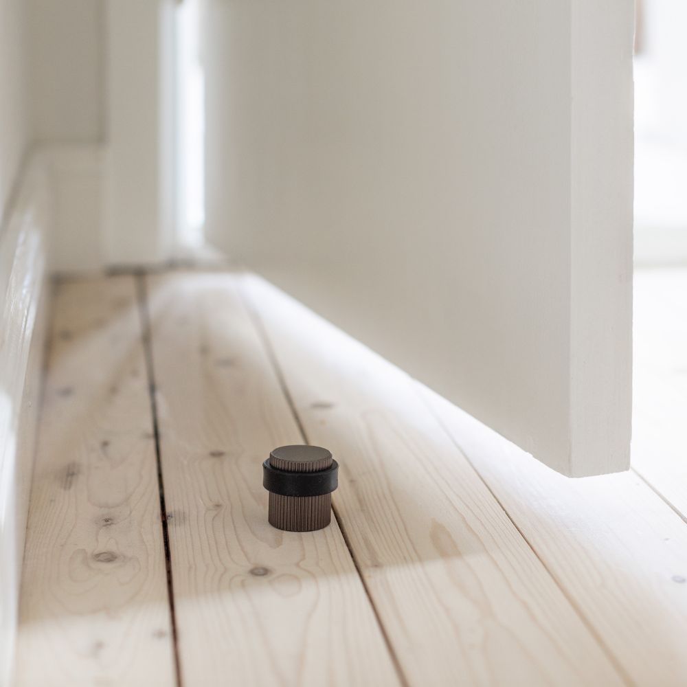 Door Stop Helix Stripe - Dark Bronze