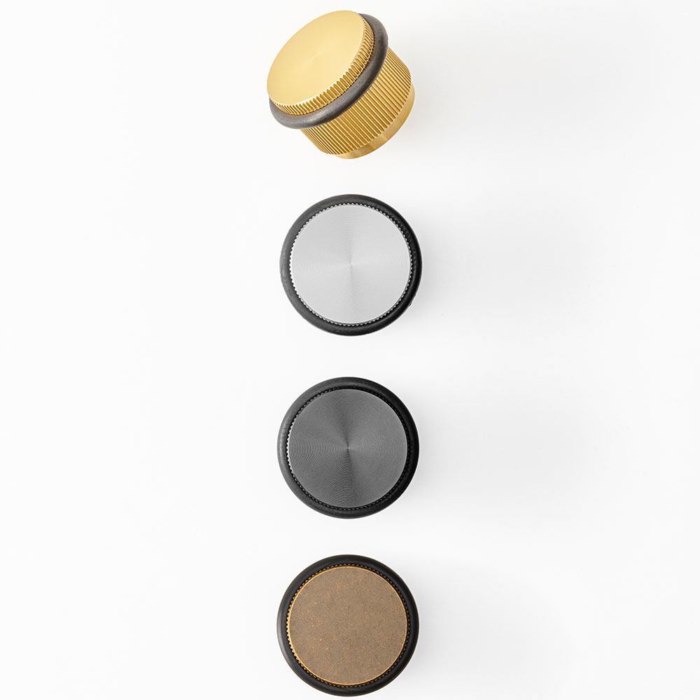 Door Stop Arpa Floor - Brushed Black