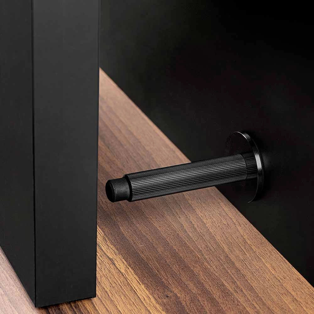 Door Stop Arpa Wall - Brushed Black