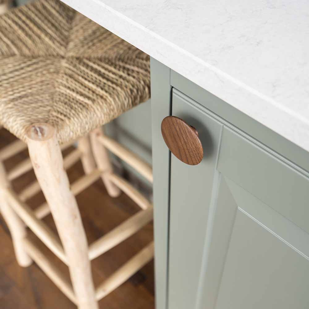 Cabinet Knob Split - Walnut